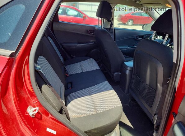 KM8K1CAA4MU711385 2021 HYUNDAI KONA Red უკანა სალონის ხედი