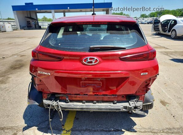 KM8K1CAA4MU711385 2021 HYUNDAI KONA Red უკანა ხედი