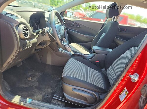 KM8K1CAA4MU711385 2021 HYUNDAI KONA Red წინა სალონის ხედი