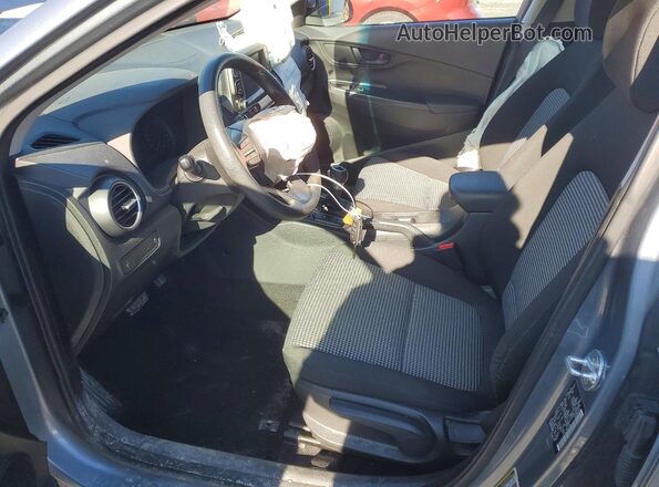 KM8K1CAA5KU203696 2019 HYUNDAI KONA Blue წინა სალონის ხედი