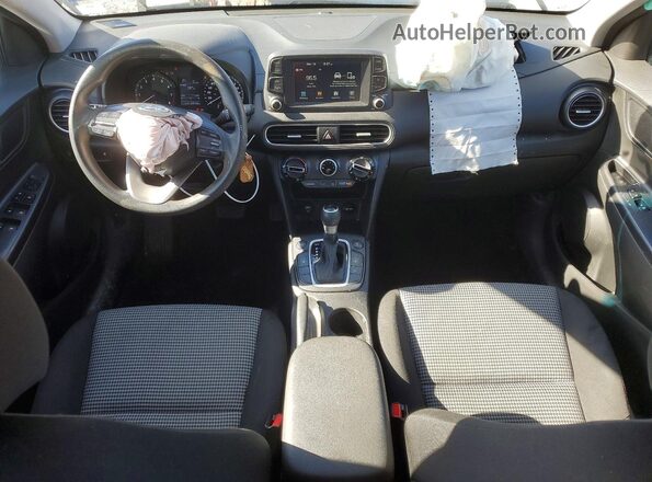 KM8K1CAA5KU203696 2019 HYUNDAI KONA Blue წინა პანელის ხედი