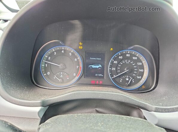 KM8K1CAA6MU680317 2021 HYUNDAI KONA Charcoal Vista del cuadro de instrumentos