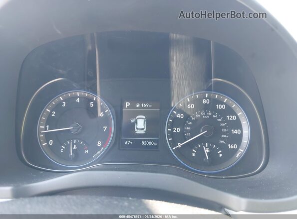 KM8K1CAA7KU344348 2019 HYUNDAI KONA Gray Հետևի նստատեղերի տեսք