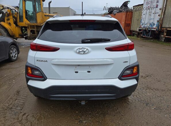 KM8K1CAA7KU355348 2019 HYUNDAI KONA White Հետևի տեսք