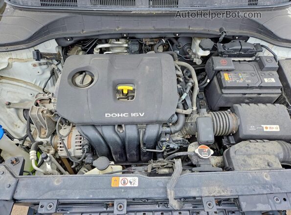KM8K1CAA7KU355348 2019 HYUNDAI KONA White Շարժիչի բաժամունքի տեսք