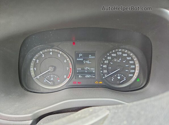 KM8K1CAA7KU355348 2019 HYUNDAI KONA White Սարքավորումների վահանակի տեսք