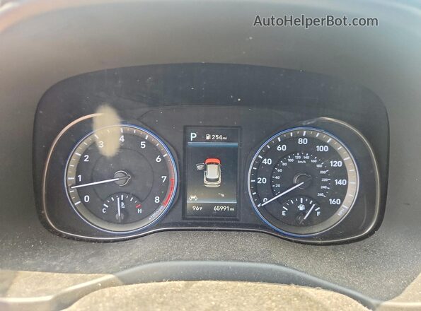 KM8K1CAA8MU748830 2021 HYUNDAI KONA Black Вид щитка приладів