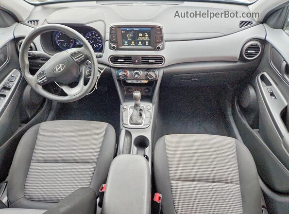 KM8K1CAA9KU280197 2019 HYUNDAI KONA White Widok deski rozdzielczej