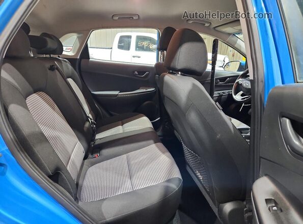 KM8K1CAA9KU301419 2019 HYUNDAI KONA Синий Вид задней части салона