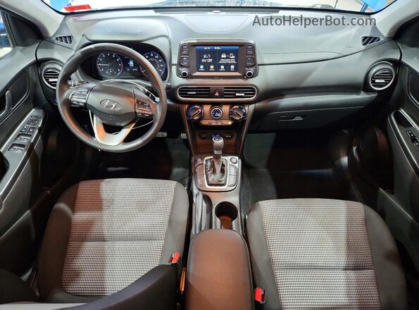 KM8K1CAA9KU301419 2019 HYUNDAI KONA Синий Вид панели приборов