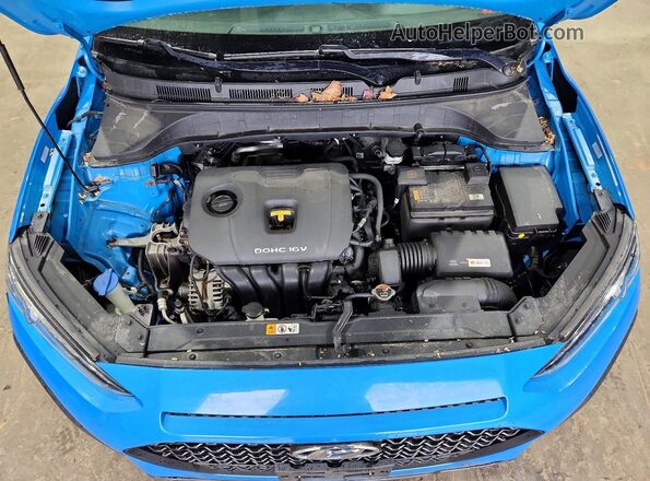 KM8K1CAA9KU301419 2019 HYUNDAI KONA Синий Вид подкапотного пространства