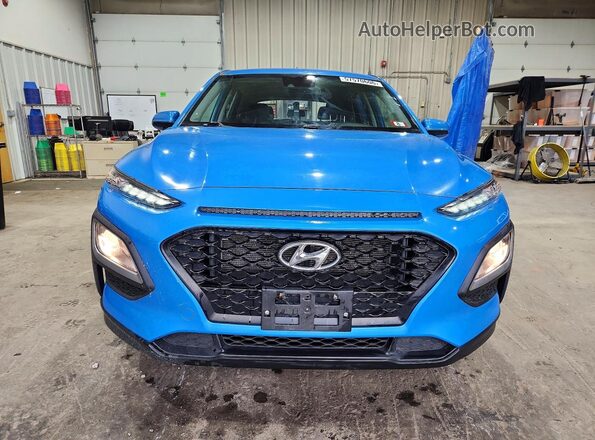 KM8K1CAA9KU301419 2019 HYUNDAI KONA Синий Вид спереди