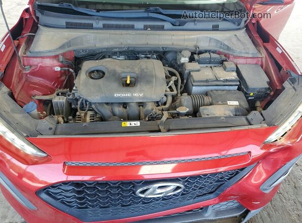 KM8K1CAAXKU291760 2019 HYUNDAI KONA Red Widok wnętrza z tyłu