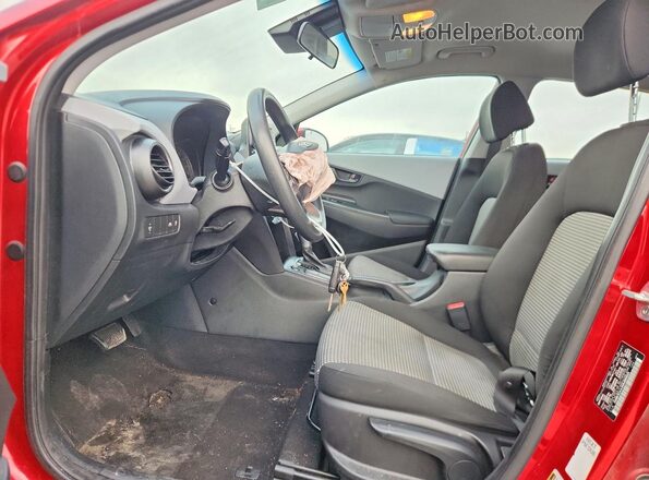 KM8K1CAAXMU660023 2021 HYUNDAI KONA Red Widok wnętrza z przodu
