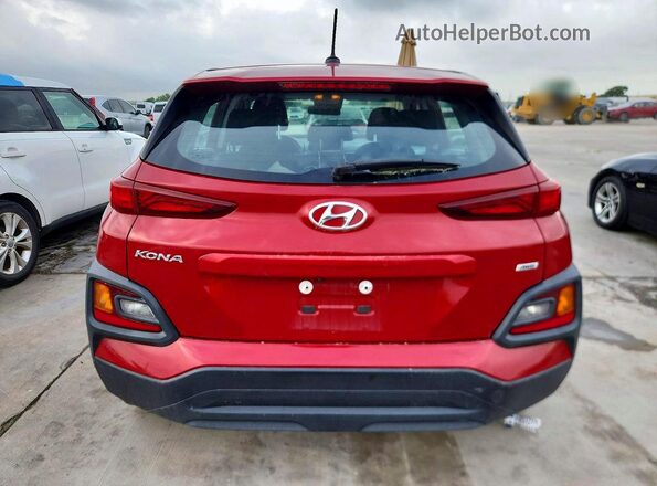 KM8K1CAAXMU660023 2021 HYUNDAI KONA Red Widok z tyłu