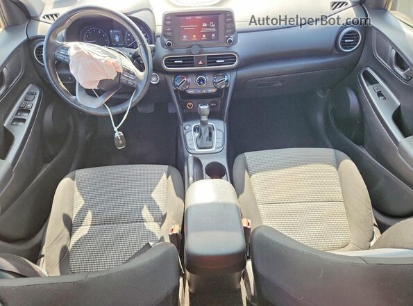 KM8K22AA0JU096465 2018 HYUNDAI KONA Синий Вид панели приборов