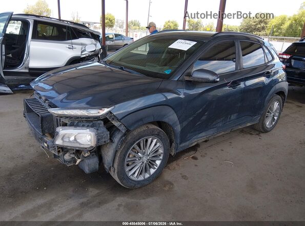 KM8K22AA0JU109604 2018 HYUNDAI KONA Gray Vista tres cuartos delantera izquierda