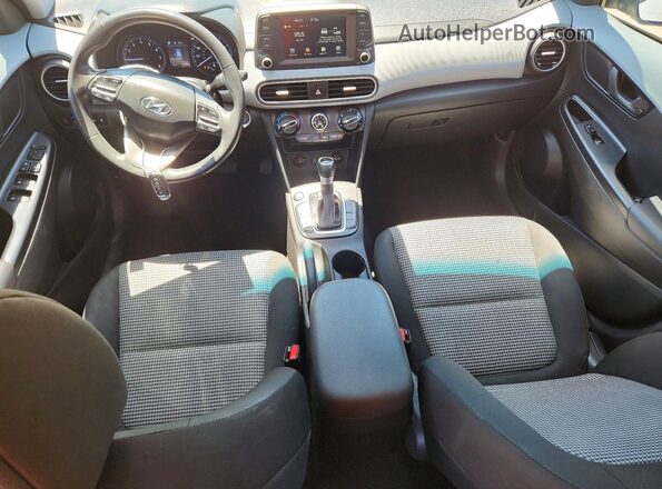 KM8K22AA0LU552595 2020 HYUNDAI KONA White Widok deski rozdzielczej
