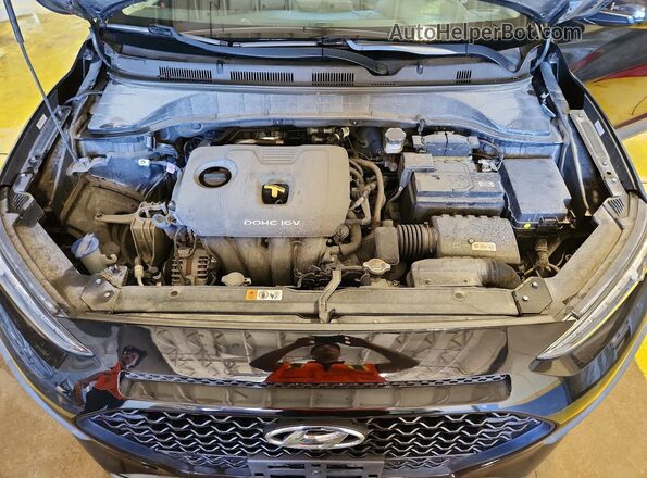 KM8K22AA0MU604311 2021 HYUNDAI KONA Black ძრავის განყოფილების ხედი