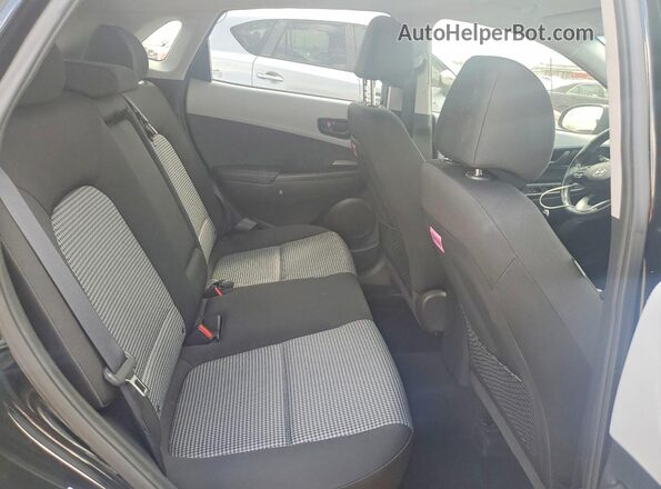 KM8K22AA2KU332826 2019 HYUNDAI KONA Black Rear seats view