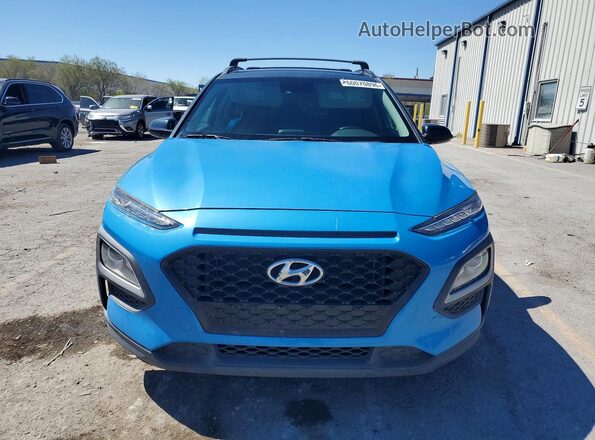 KM8K22AA2LU511465 2020 HYUNDAI KONA Blue წინა ხედი