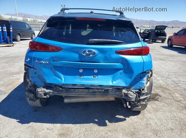 KM8K22AA2LU511465 2020 HYUNDAI KONA Blue უკანა ხედი