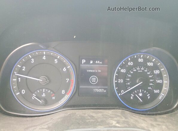 KM8K22AA2LU515337 2020 HYUNDAI KONA White Вид щитка приладів