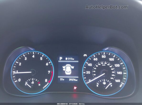 KM8K22AA2LU517718 2020 HYUNDAI KONA White უკანა სავარძლების ხედი