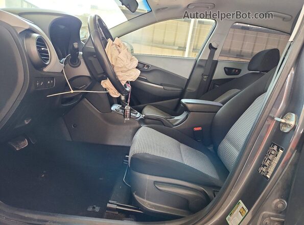 KM8K22AA2MU694240 2021 HYUNDAI KONA Gray Widok wnętrza z przodu