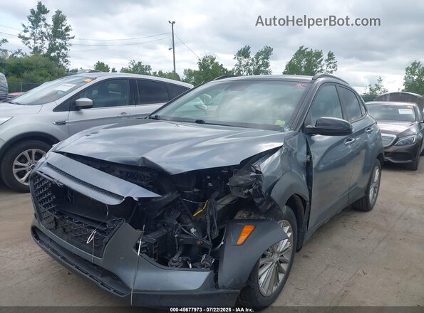 KM8K22AA3KU226501 2019 HYUNDAI KONA Gray Դիմացի տեսք