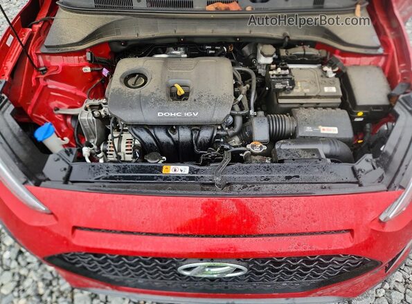 KM8K22AA5MU668554 2021 HYUNDAI KONA Red Սալոնի հետևի տեսք