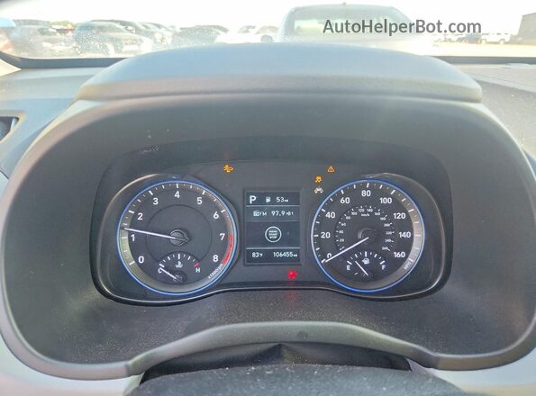 KM8K22AA6LU396370 2020 HYUNDAI KONA White Instrument cluster view