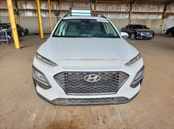 KM8K22AA6LU490412 2020 HYUNDAI KONA White Դիմացի տեսք