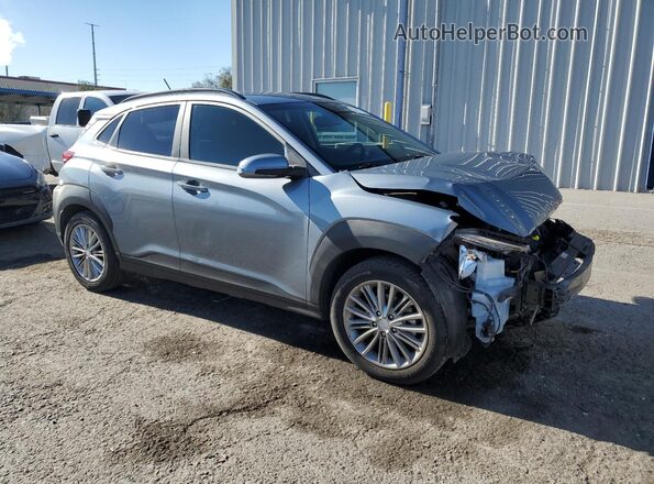 KM8K22AA7LU490449 2020 HYUNDAI KONA Синий Передняя правая четверть