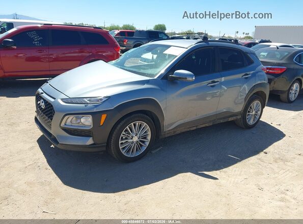 KM8K22AA7LU493433 2020 HYUNDAI KONA Gray Vista tres cuartos delantera izquierda