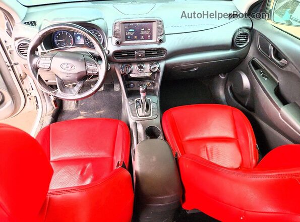 KM8K22AA7MU657684 2021 HYUNDAI KONA White Dashboard view