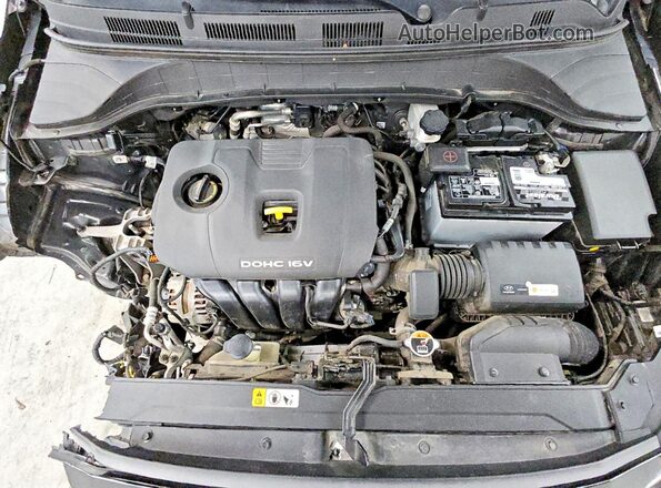 KM8K22AA8LU404405 2020 HYUNDAI KONA Black Vista del compartimento del motor