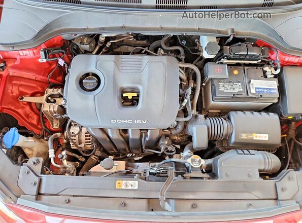 KM8K22AA9MU706111 2021 HYUNDAI KONA Red Շարժիչի բաժամունքի տեսք
