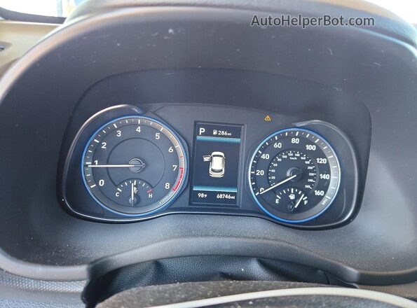 KM8K22AA9MU706111 2021 HYUNDAI KONA Red Սարքավորումների վահանակի տեսք