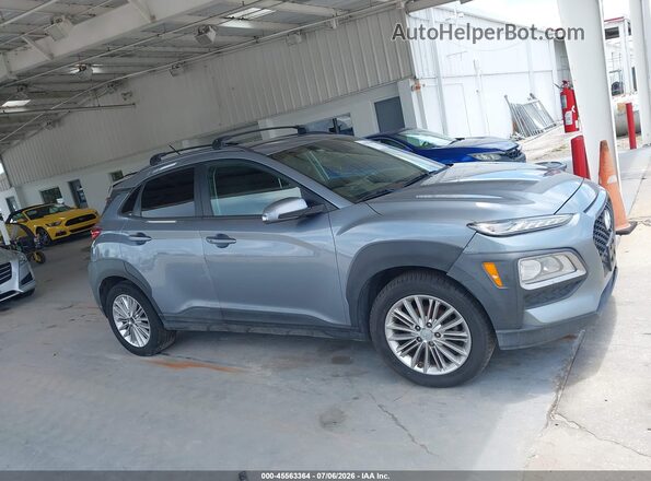 KM8K22AA9MU707016 2021 HYUNDAI KONA Light Blue უკანა სალონის ხედი