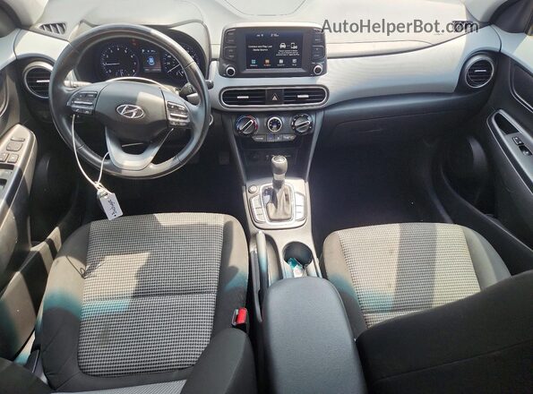KM8K22AAXKU204253 2019 HYUNDAI KONA White Առջևի վահանակի տեսք