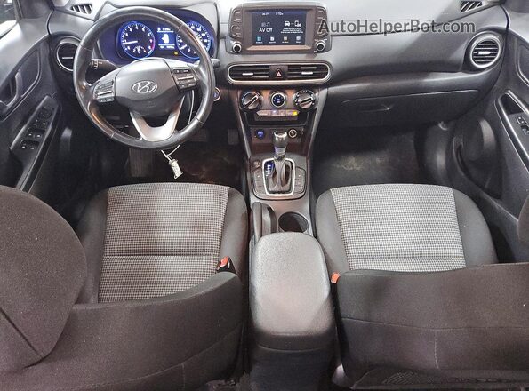 KM8K22AAXMU613971 2021 HYUNDAI KONA Black წინა პანელის ხედი