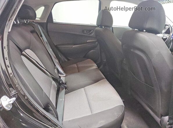KM8K22AAXMU613971 2021 HYUNDAI KONA Black უკანა სავარძლების ხედი