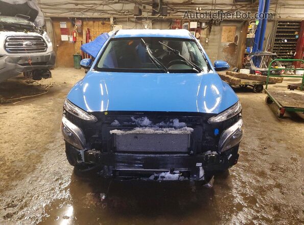 KM8K22AB5NU898556 2022 HYUNDAI KONA Blue Widok z przodu