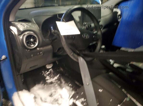 KM8K22AB5NU898556 2022 HYUNDAI KONA Blue Widok deski rozdzielczej