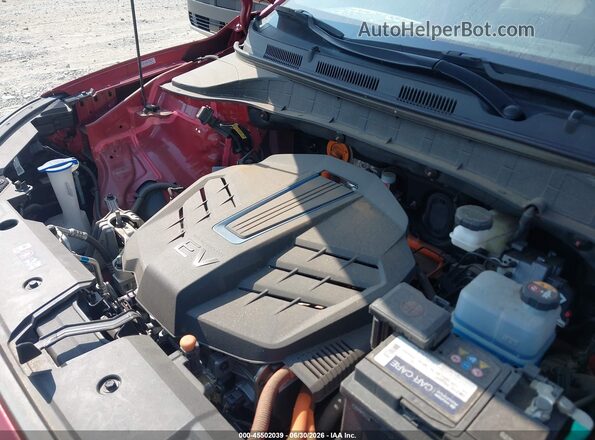 KM8K23AG0PU189697 2023 HYUNDAI KONA ELECTRIC Burgundy უკანა ხედი