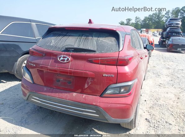 KM8K23AG0PU189697 2023 HYUNDAI KONA ELECTRIC Burgundy უკანა მარჯვენა