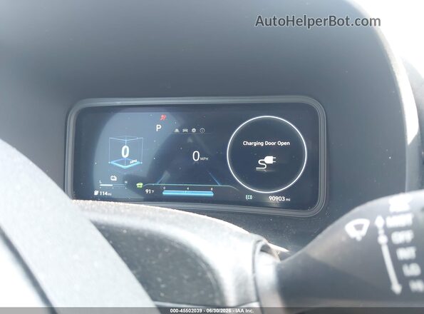 KM8K23AG0PU189697 2023 HYUNDAI KONA ELECTRIC Burgundy უკანა სავარძლების ხედი