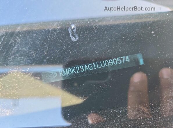 KM8K23AG1LU090574 2020 HYUNDAI KONA Turquoise Engine compartment view