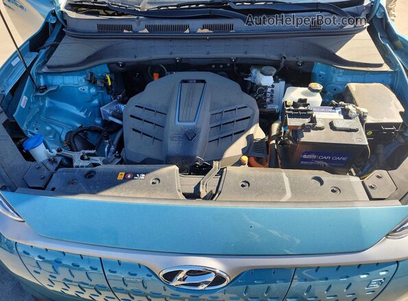 KM8K23AG1LU090574 2020 HYUNDAI KONA Turquoise Rear interior view